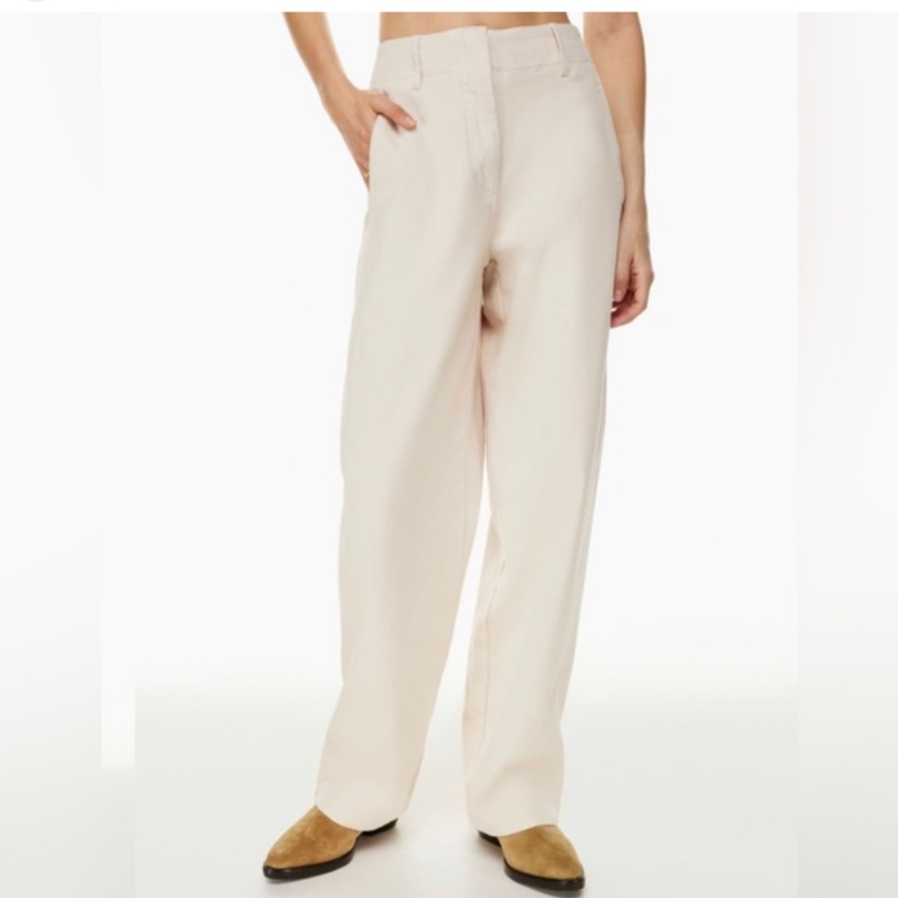 Aritzia Wilfred Free Ascendant Pants Off-white Cream Lagenlook Minimalist Sz 0